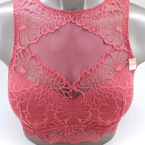 ‼️ PINK by Victoria Secret Flower Lace Halter Bralette SET ‼️
